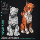 Cat King - NPC Familar - PRESUPPORTED - Illustrated and Stats - 32mm scale