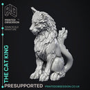 Cat King - NPC Familar - PRESUPPORTED - Illustrated and Stats - 32mm scale