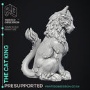 Cat King - NPC Familar - PRESUPPORTED - Illustrated and Stats - 32mm scale
