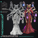 The Changed Lady - Boss Cryptid - Cryptids of the Darkwoods -  PRESUPPORTED - Illustrated and Stats - 32mm scale