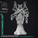 The Changed Lady - Boss Cryptid - Cryptids of the Darkwoods -  PRESUPPORTED - Illustrated and Stats - 32mm scale