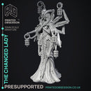 The Changed Lady - Boss Cryptid - Cryptids of the Darkwoods -  PRESUPPORTED - Illustrated and Stats - 32mm scale