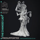 The Changed Lady - Boss Cryptid - Cryptids of the Darkwoods -  PRESUPPORTED - Illustrated and Stats - 32mm scale