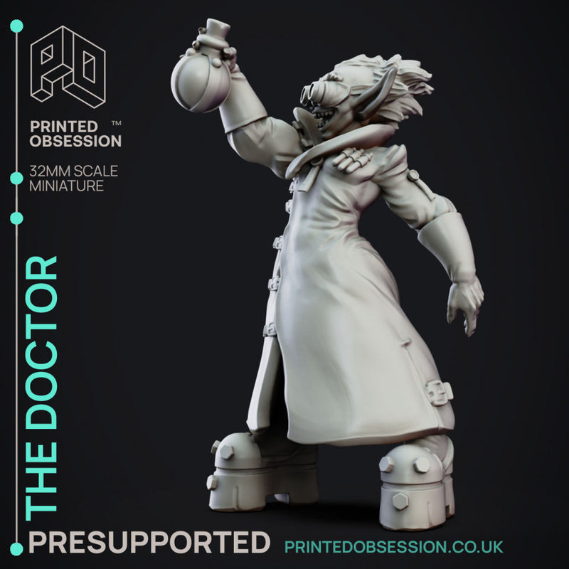 The Doctor - Goblin Alchemist - Goblin Potion Brewer - PRESUPPORTED - 32mm scale - Only-Games