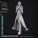 First Minister - Lord Patrician -  PRESUPPORTED - Illustrated and Stats - 32mm scale