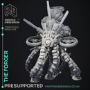 The Forger - Large Octopus Scrap Monster -  PRESUPPORTED - Illustrated and Stats - 32mm scale