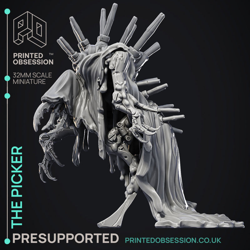 Picker - Large Scrap Waste Monster - PRESUPPORTED - Illustrated and Stats - 32mm scale