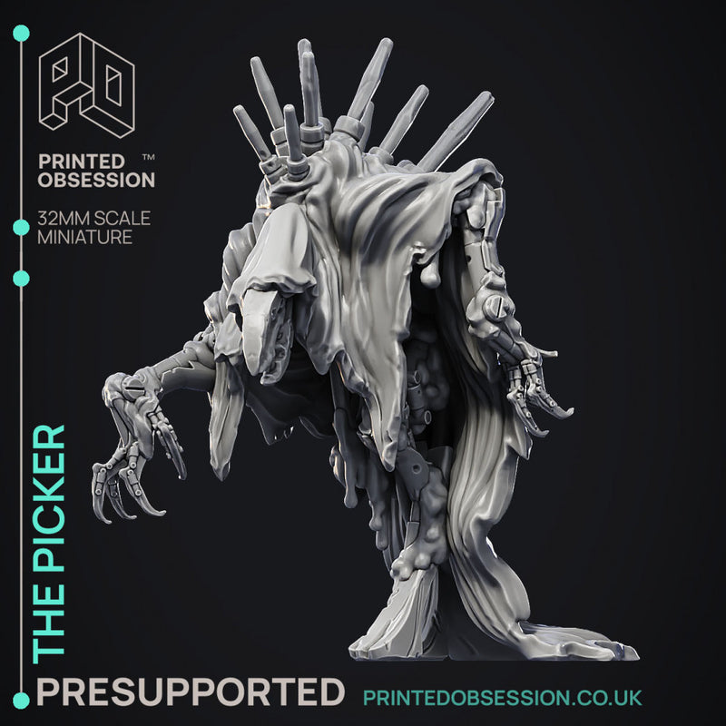 Picker - Large Scrap Waste Monster - PRESUPPORTED - Illustrated and Stats - 32mm scale