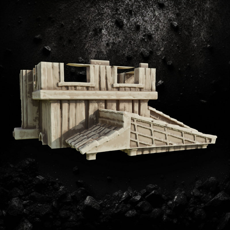 Wooden Kit House with Cave Access - Fantasy Building STL, DnD Terrain