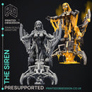 Mechanical Siren - Scrap Waste Monster - PRESUPPORTED - Illustrated and Stats - 32mm scale