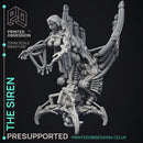 Mechanical Siren - Scrap Waste Monster - PRESUPPORTED - Illustrated and Stats - 32mm scale