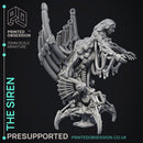 Mechanical Siren - Scrap Waste Monster - PRESUPPORTED - Illustrated and Stats - 32mm scale