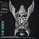 Mechanical Siren - Scrap Waste Monster - PRESUPPORTED - Illustrated and Stats - 32mm scale