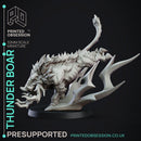 Thunder Boar - Elemental Familar - PRESUPPORTED - 32mm scale