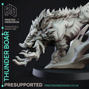 Thunder Boar - Elemental Familar - PRESUPPORTED - 32mm scale