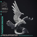 Thunder Dragon - Large Creature - PRESUPPORTED - Heaven Hath No Fury - 32mm scale