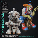 Tiny The Clown - Circus of horrrors - PRESUPPORTED - 32mm Scale