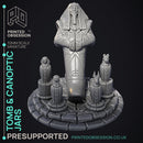 Tomb - Egyptian Enviroment Model - Court of Anubis -  PRESUPPORTED - Illustrated and Stats - 32mm scale