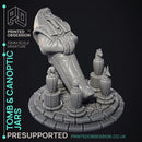 Tomb - Egyptian Enviroment Model - Court of Anubis -  PRESUPPORTED - Illustrated and Stats - 32mm scale
