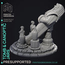 Tomb - Egyptian Enviroment Model - Court of Anubis -  PRESUPPORTED - Illustrated and Stats - 32mm scale