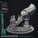 Tomb - Egyptian Enviroment Model - Court of Anubis -  PRESUPPORTED - Illustrated and Stats - 32mm scale