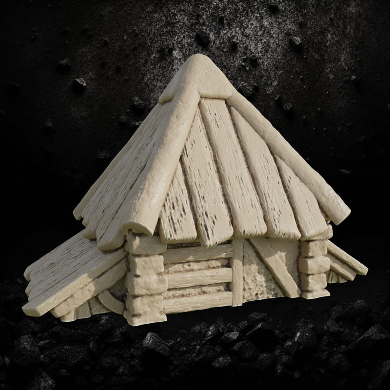 Reichlindorf House 2 - Timber Framed Village Home STL for DnD & Wargaming