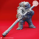 Bo Staff Tortle - Tabletop Miniatures (Pre-Supported)