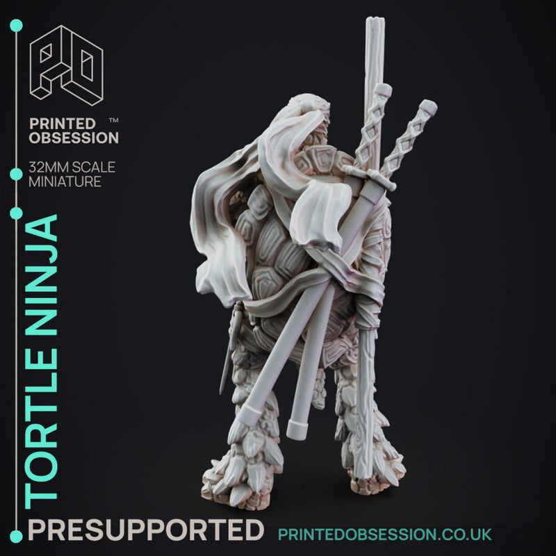 Tortle Ninja - Mimics Vs Ninjas - PRESUPPORTED - 32mm