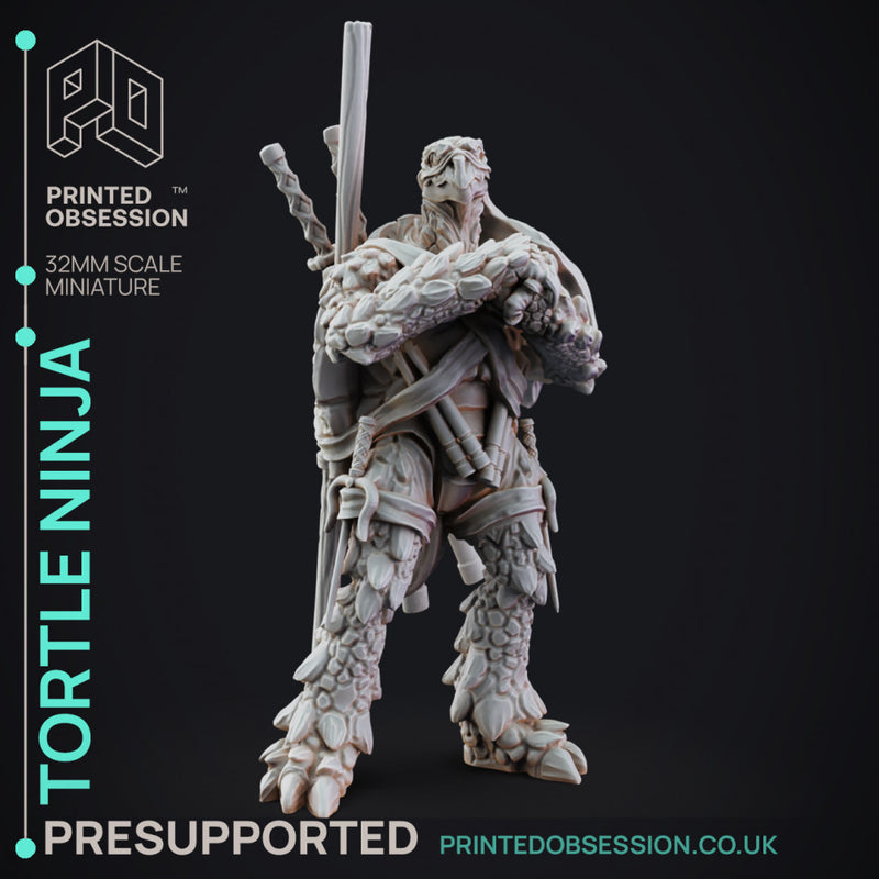 Tortle Ninja - Mimics Vs Ninjas - PRESUPPORTED - 32mm