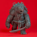 Dual Sword Tortle - Tabletop Miniatures (Pre-Supported)