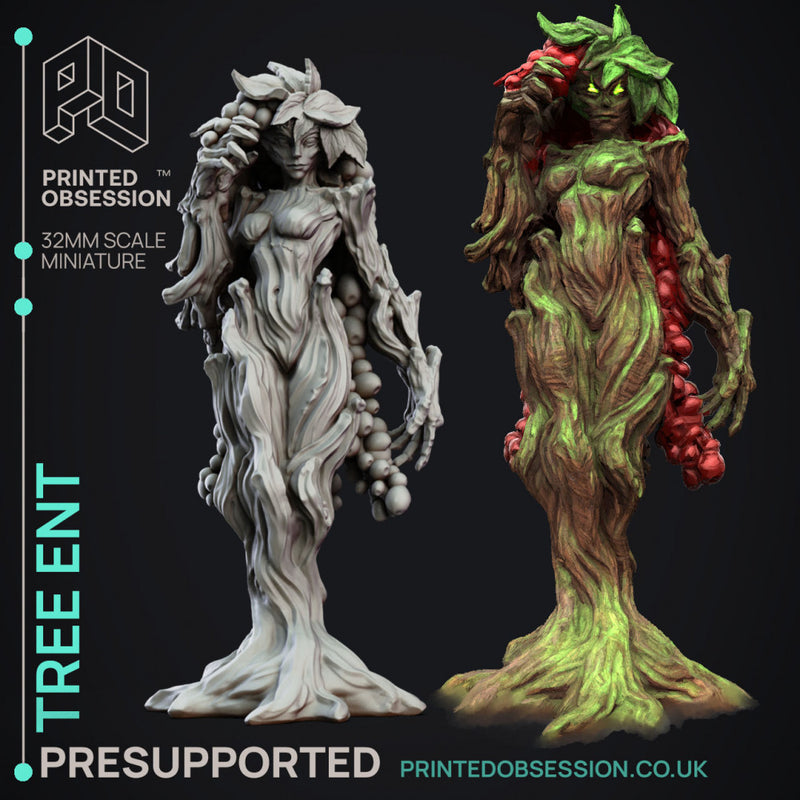 Coffee Ent - Female Tree Ent - Goblin Potion brewers - PRESUPPORTED - 32mm scale