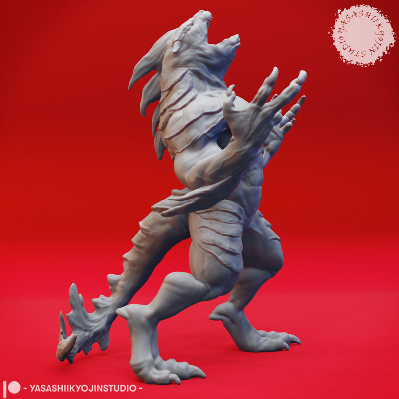 Screaming Troglodyte - Tabletop Miniature (Pre-Supported)