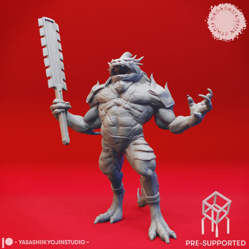 Troglodyte Champion - Tabletop Miniature (Pre-Supported) - Only-Games