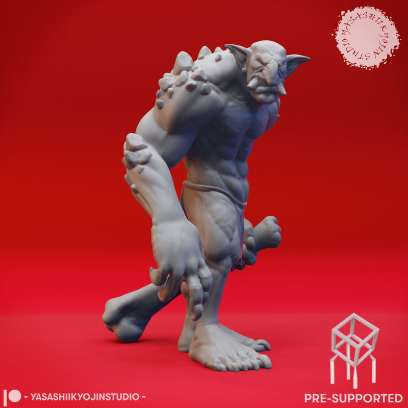 Troll Clubba - Book of Beasts - Tabletop Miniature (Pre-Supported) - Only-Games