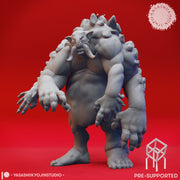 Dire Troll - Book of Beasts - Tabletop Miniature (Pre-Supported) - Only-Games