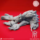 Defeated Troll - Book of Beasts - Tabletop Miniature (Pre-Supported)