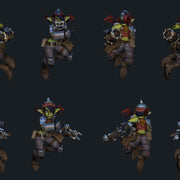 Tshuk - Female Goblin Sharpshooter in Action and Football Pose - STL only - Only-Games
