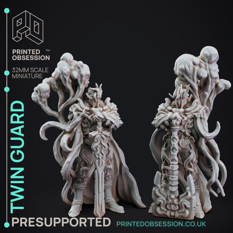 Twin Guard - 4 Models - The Mists of Change - PRESUPPORTED - 32mm scale