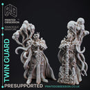 Twin Guard - 4 Models - The Mists of Change - PRESUPPORTED - 32mm scale
