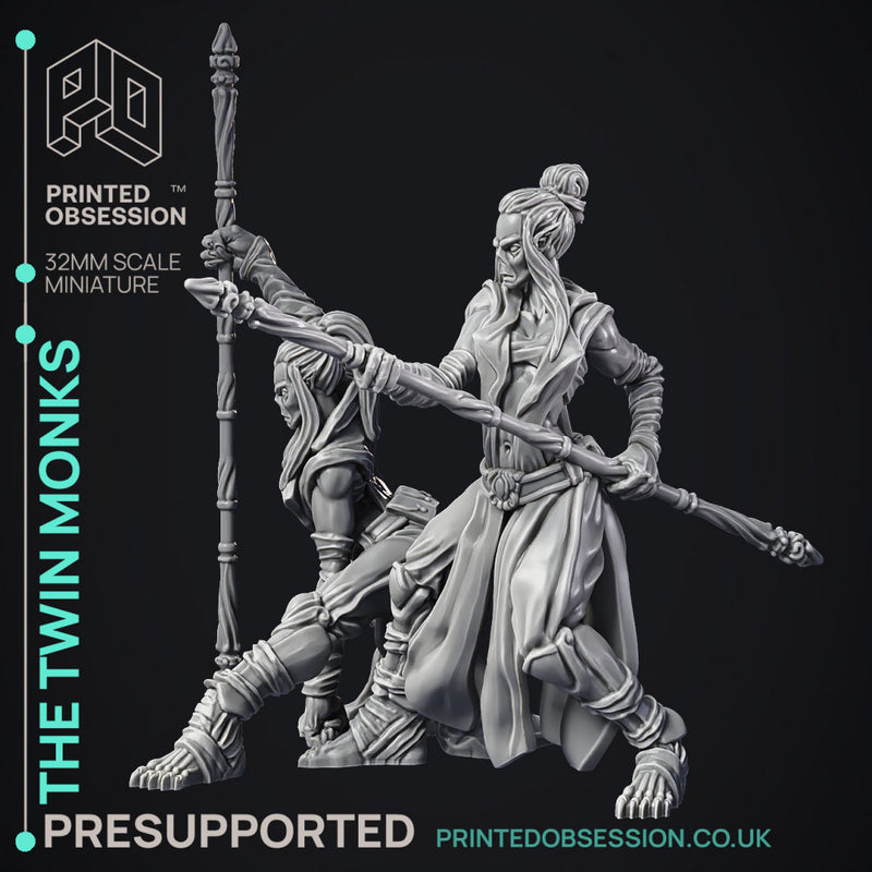 The Twins - Gyth - PRE SUPPORTED - D&D 32mm - Only-Games
