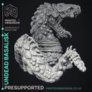 Undead Nightmare & Basalisk - 2 Models - Were Folk -  PRESUPPORTED - Illustrated and Stats - 32mm scale