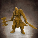RPG Barbarian- Multipart with build options (32mm scale)