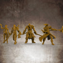 RPG Hero Miniatures Bundle (Barbarian, Fighter, Rogue, Wizard) 32mm scale