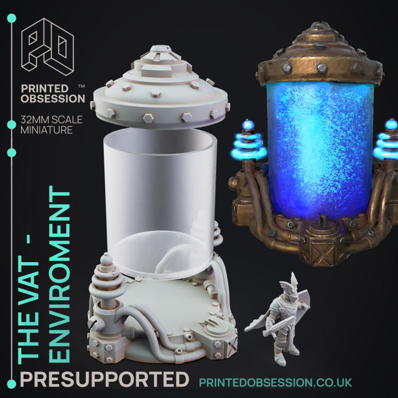 The Vats - Frankensteins Lab Enviroment - 32mm scale - PRESUPPORTED - Only-Games