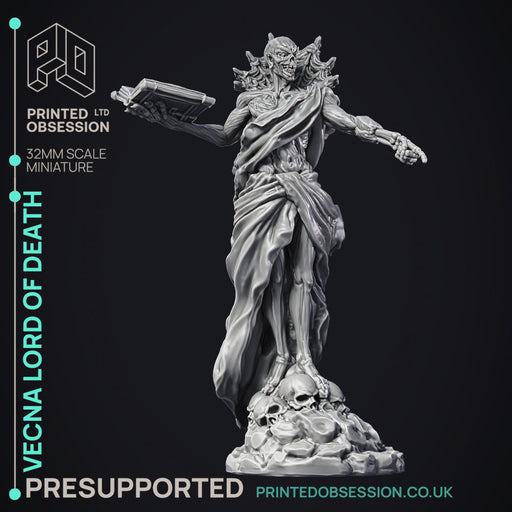 Vecna - Lord of Death - Lich - PRESUPPORTED - 32mm Scale - Only-Games