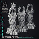 Vecnas Artifacts - 3 Models Undead Scenery - PRESUPPORTED - 32mm scale