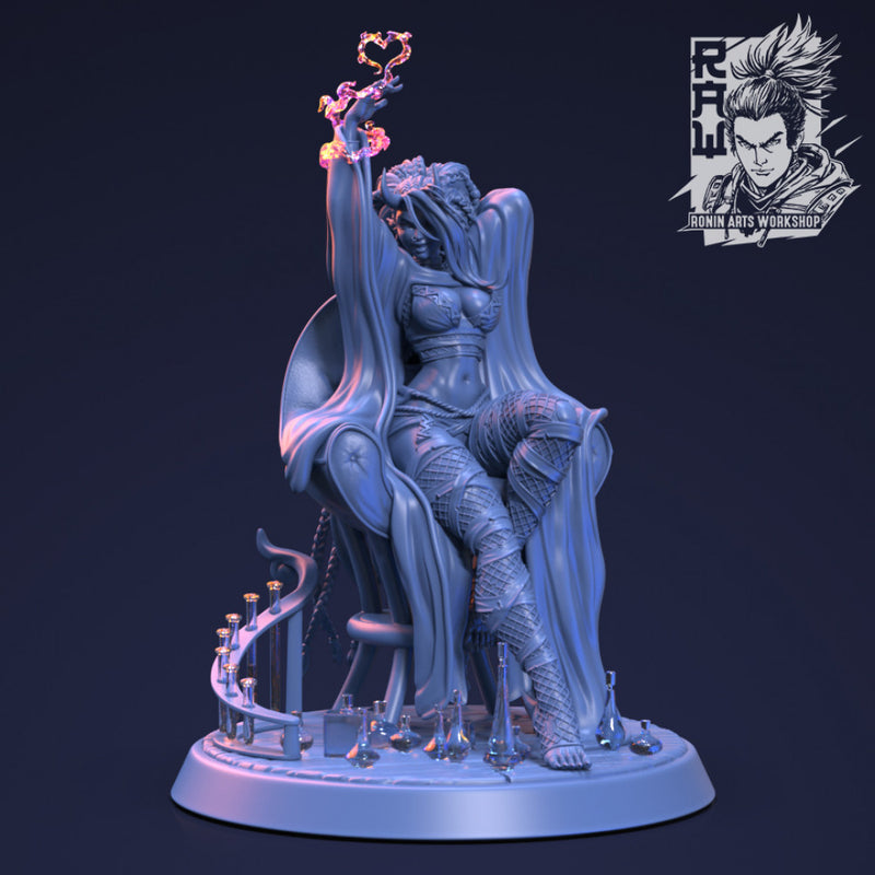 Violet Pin Up 75mm (NSFW Version) Pre-Supported - STL only - Only-Games