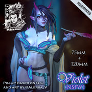 Violet (Pose 2) NSFW - 75mm and 120mm - STL only - Only-Games