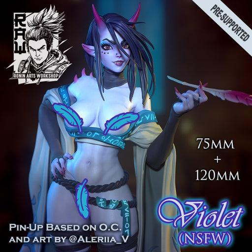 Violet (Pose 2) NSFW - 75mm and 120mm - STL only - Only-Games