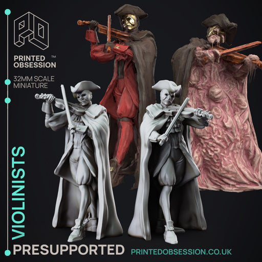 Violinists - Lady of Pox - PRESUPPORTED - 32mm scale - Only-Games